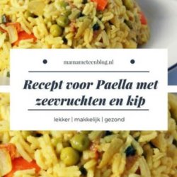 paella recept met zeevruchten en kip mamameteenblog.nl