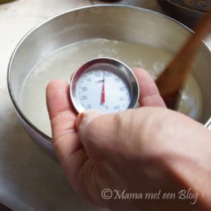 zeep maken temperatuur meten mamameteenblog.nl