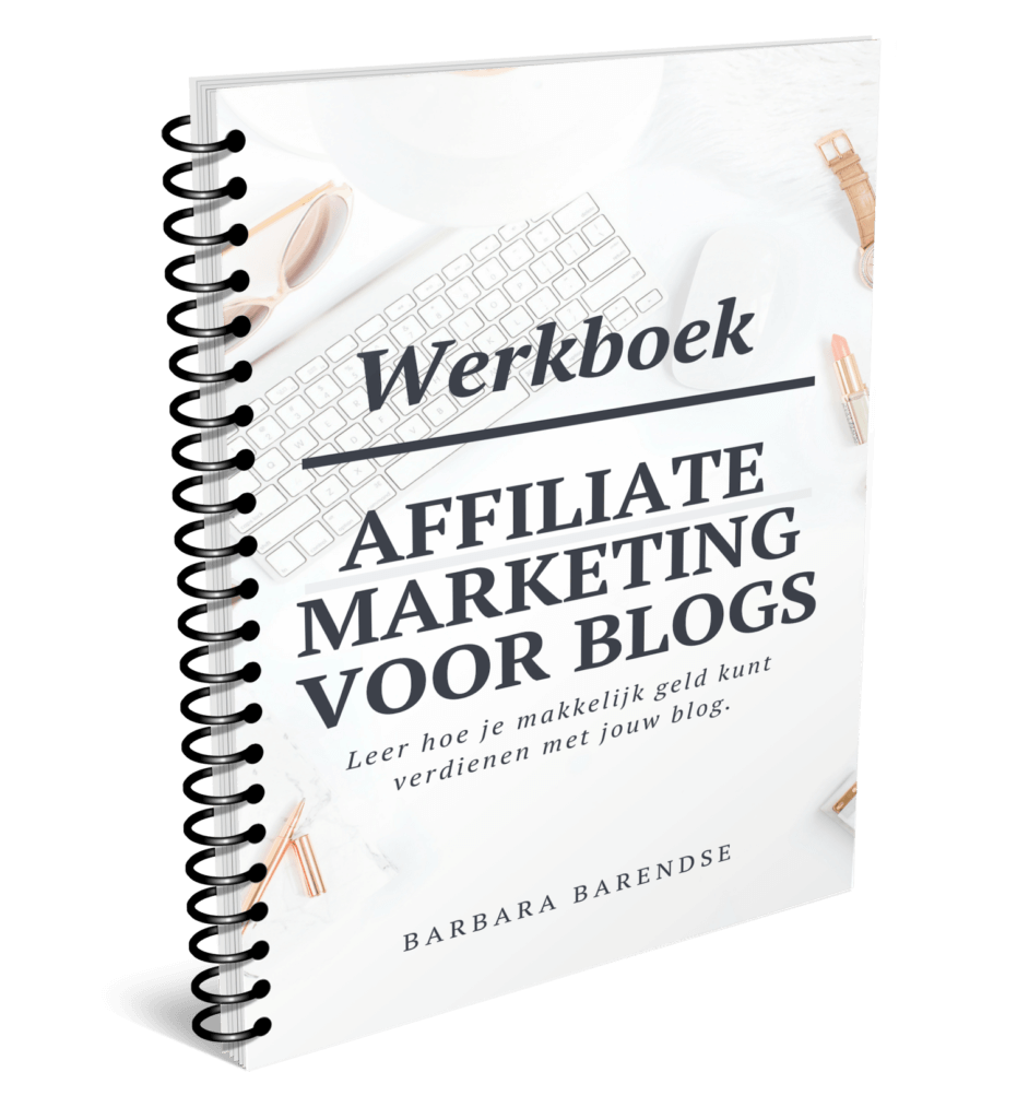 Werkboek Affiliate Marketing voor blogs