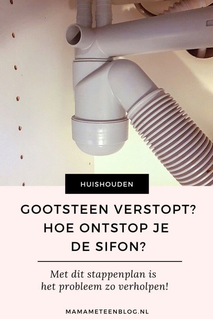 Gootsteen verstopt_ Hoe ontstop je de sifon_ Mamameteenblog.nl