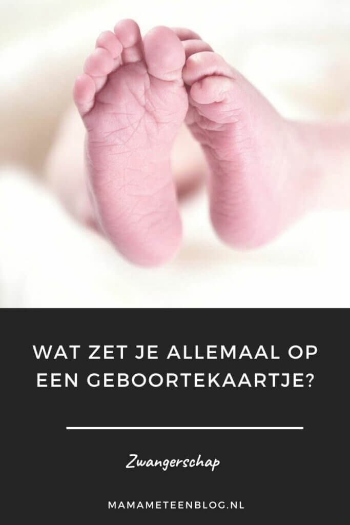 Wat zet je allemaal op een geboortekaartje Mamameteenblog.nl