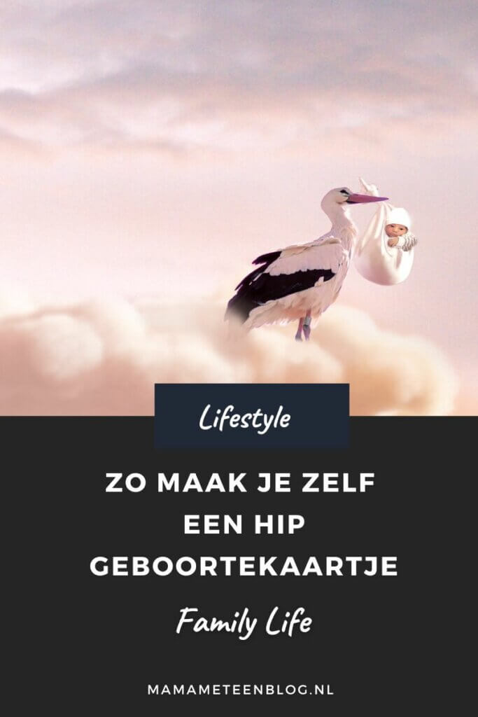 Zo maak je zelf een hip geboortekaartje mamameteenblog.nl
